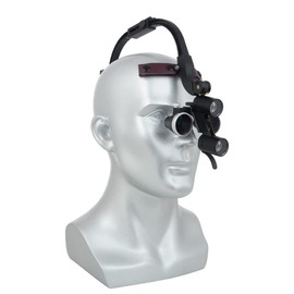 5W Dental Loupes with Light for Hygienist, Portable LED Headlight Headlamp Head Light Lamp with 2.5X Magnification Binocular Loupes for Dentist Surgical Lab Equipment Magnifier