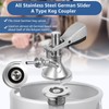 Dbgogo All Stainless Steel A Type Keg Coupler German Slider