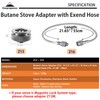 CAMPINGMOON Camping Gas Stove Adapter Convert EN417 Lindal Valve to