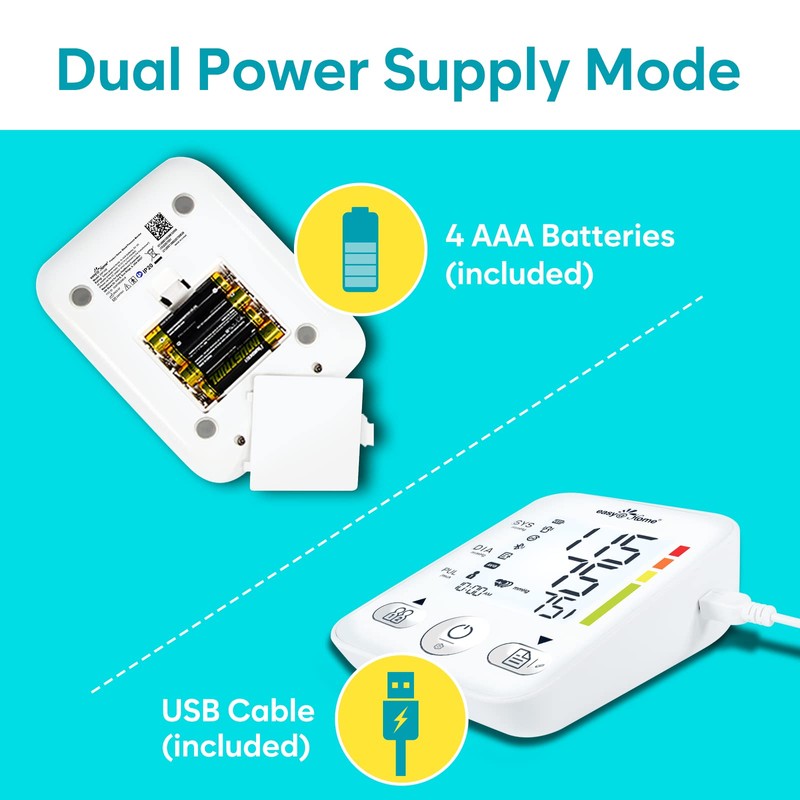 Blood Pressure Monitor for Home Use: Large Cuff Easy@Home Bluetooth
