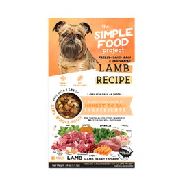 Simple Food Project - Lamb Recipe - Freeze Dried Raw Food for Dogs - 24oz