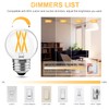 BLINGCOLOR 6 Pack Dimmable G16.5 LED Light Bulbs 60 Watt,