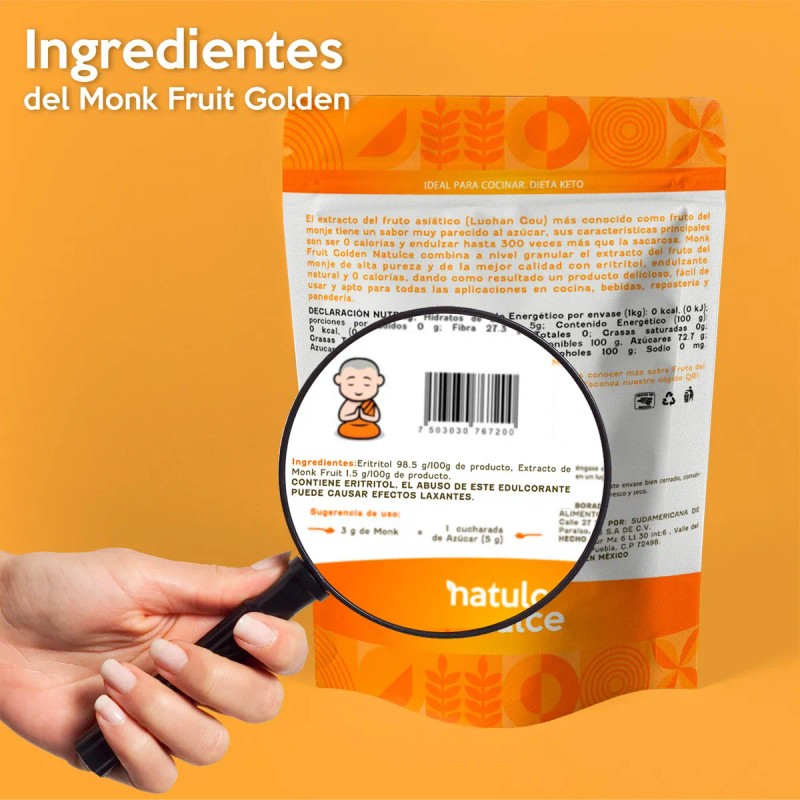 Monk Fruit Natulce 5kg Endulzante Natural Keto Fruto Del Monje