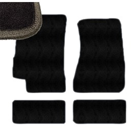 Charcoal Edge Custom Fit Front & Rear Carpet Floor Mats, Black, Compatible with Toyota Supra 1998 1997 1996 1995 1994 1993