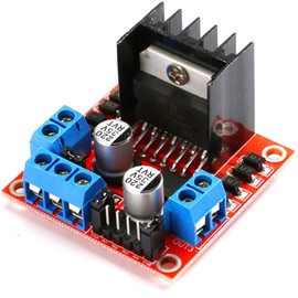 JESSINIE 4 Pack L298N Motor Driver Module, Dual Bridge DC Stepper Motor Controller, 2A Current 5V-35V Voltage 78M05 Regulator