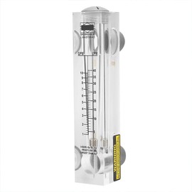 Panel Type Gas Flow Meter, LZM-25 Acrylic Plexiglass Flow Meter for Industrial Agriculture, 6-60 m³/h, 1 Inch Male Thread