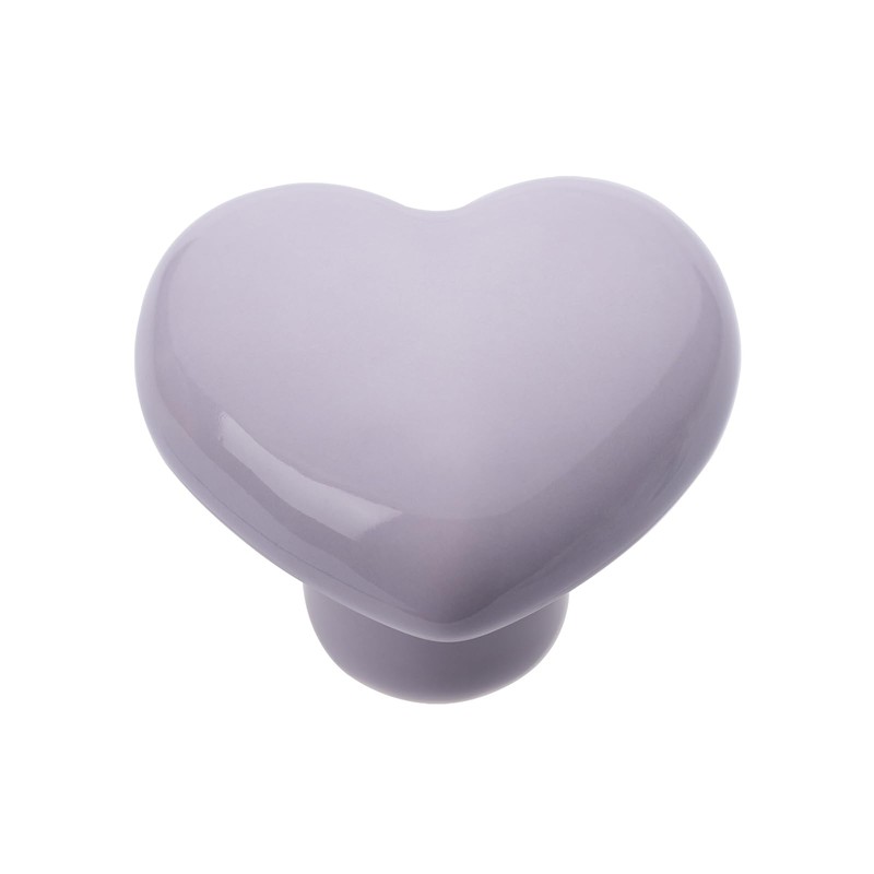 6Pcs Furniture Ceramic Knobs Heart Shape Ceramic Cupboard Drawer Knobs