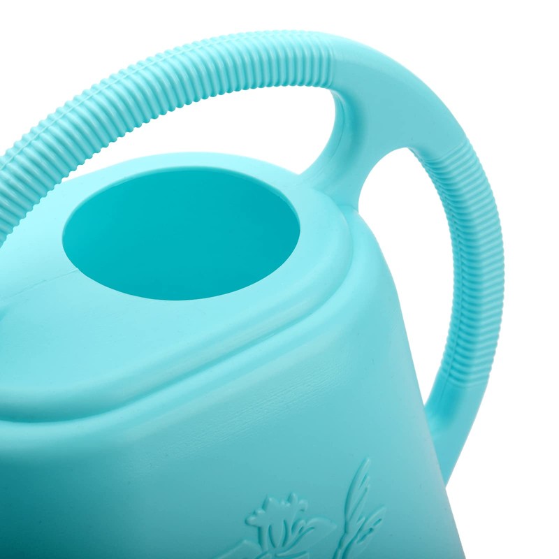 Fasmov 1-Gallon Plastic Watering Can with Comfortable Handle, Garden Watering