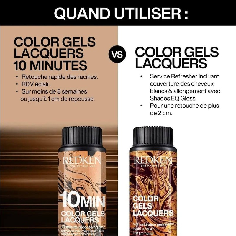 Color Gels Lacquers 5.64 Red Orange 5RO Redken 60ML