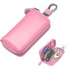 fogman Key Case, Smart Key, PU Leather, Large Capacity, 6