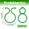 Plant Clips, 200 Pieces Plant Clips Tomatoes, Plant Clips Reusable,