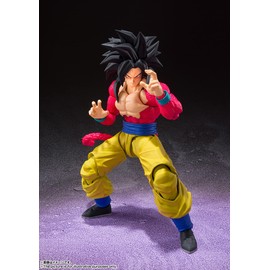 TAMASHII NATIONS S.H. Figuarts Dragon Ball Z Super Saiyan 4 Son Goku, Approx. 5.9 inches (150 mm), PVC & ABS, Pre-painted Articulated Action Figure