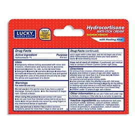 Lucky Super Soft Hidrocortisona, crema antipicazón, 0.5 onzas