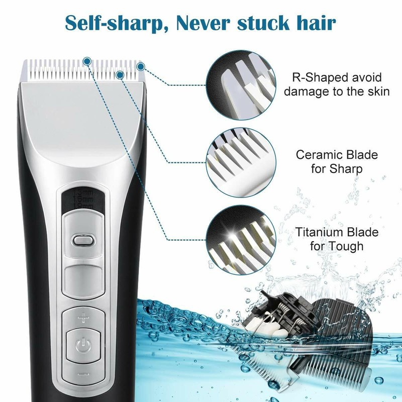 BFULL Professional Men's Rechargeable Cordless Hair Trimmer 2200mAh LED Display