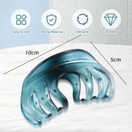 KMYZQDV 4 Inch Teal Hair Claw Clip for Women Heavy Duty Grip Clips for Thick Hair Turquoise Blue Hair Accessories Long Peculiar Design Strong Hold and Stylish Look for Everyday Use