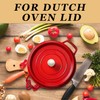 2-Pack Stainless Steel Dutch Oven Replacement Knob Handles, Universal Fit