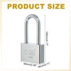 PATIKIL Keyed Padlock 58mm (2-1/4"), Keyed Different Locks Stainless Steel