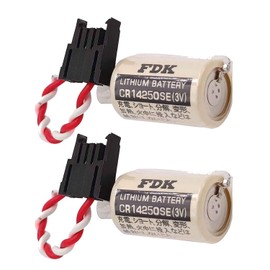 ﹙▷ 2 Pcs ◁﹚CR14250SE 3V Lithium Battery for Sanyo CR14250SE Battery for FDK Lithium Battery CR14250SE, 1747-ba Battery, 1000mAh