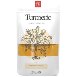 Fitness Health Organic Turmeric Root Powder 100g - Vegan Turmeric Curcumin Supplement - Immune System Support