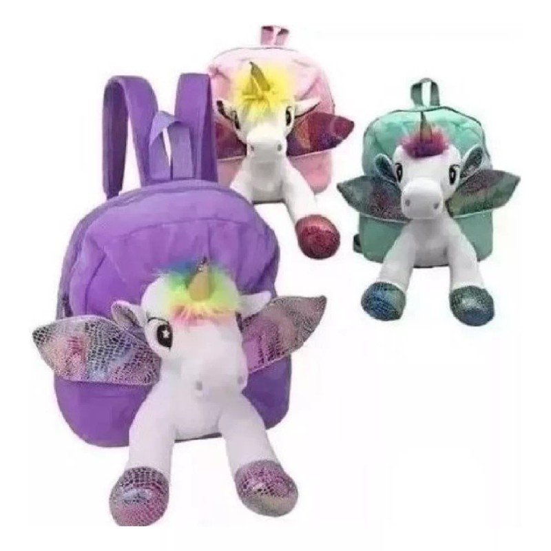 KFMX 6 Lápices Infinito Mágico Con Borrador + Mochila Unicornio
