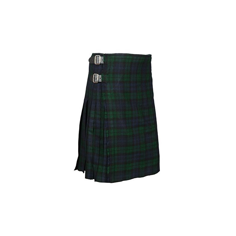 Scottish Black Watch Tartan Kilt FREE Flashes & Kilt Pin,