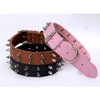 FUNAT Double Row Pet Collar with Studs, Rivet Collar for
