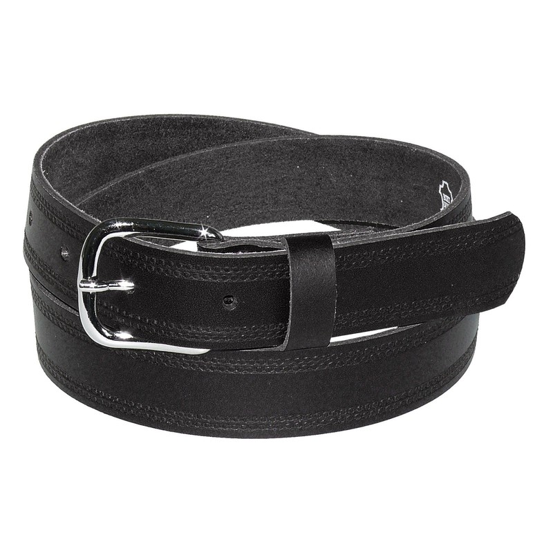Harrys-Collection Women's Men's Leather Belt 3 cm Wide Extra Length