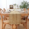 Dremisland Boho Table Runner Macrame Farmhouse 95 Inch Woven Burlap