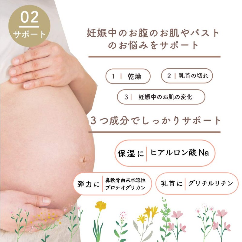 Dear mom Support Lotion for Pregnant Stomach Skin/Bust 5.9 fl