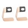 jojofuny 2pcs Aluminium Alloy Watch Charging Stand Holder Gold Convenient