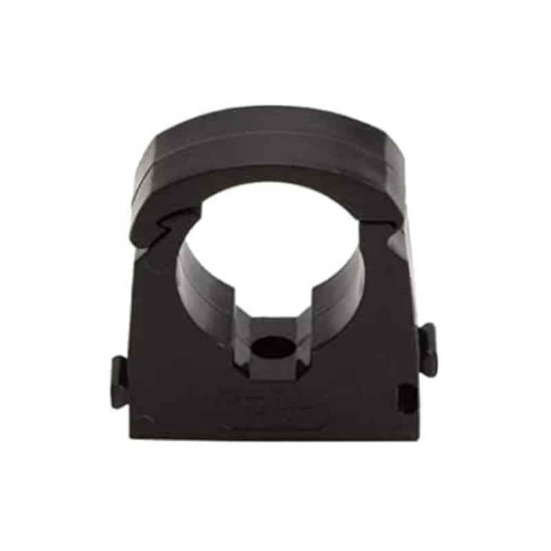 ROHANS Single 15mm HINGED Pipe Clips TS15 for PIPEWORK Black,