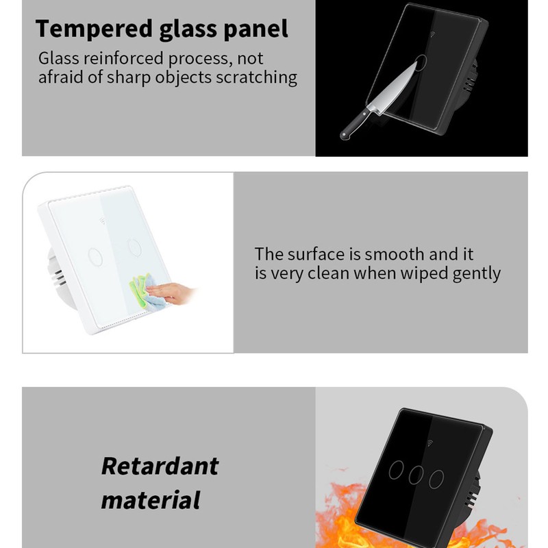 WiFi Smart Light Switch Wireless Smart Light Switch with Intelligence