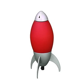 Ore International KT-162Red-A Kid's Rocket Table Lamp, 10.5-Inch Height, Red