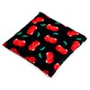 Linseed Cushion 12 x 12 cm Cherry Black