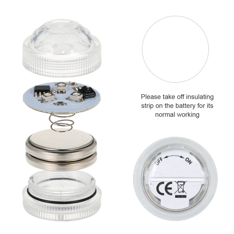 Mini LEDs RGB Submersible Light Colorful Lamp Underwater Candle Light