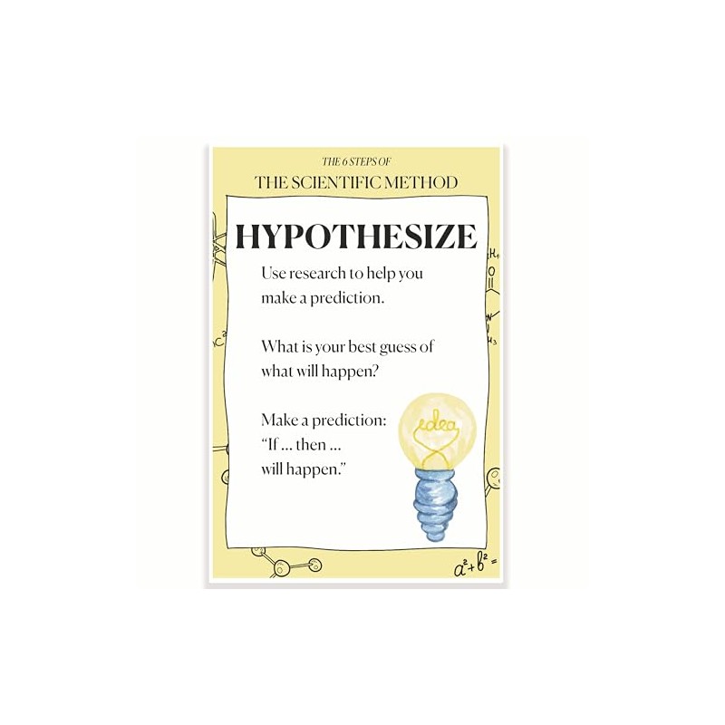 Printlabz The Scientific Method Classroom Poster - Step 3 Hypothesize