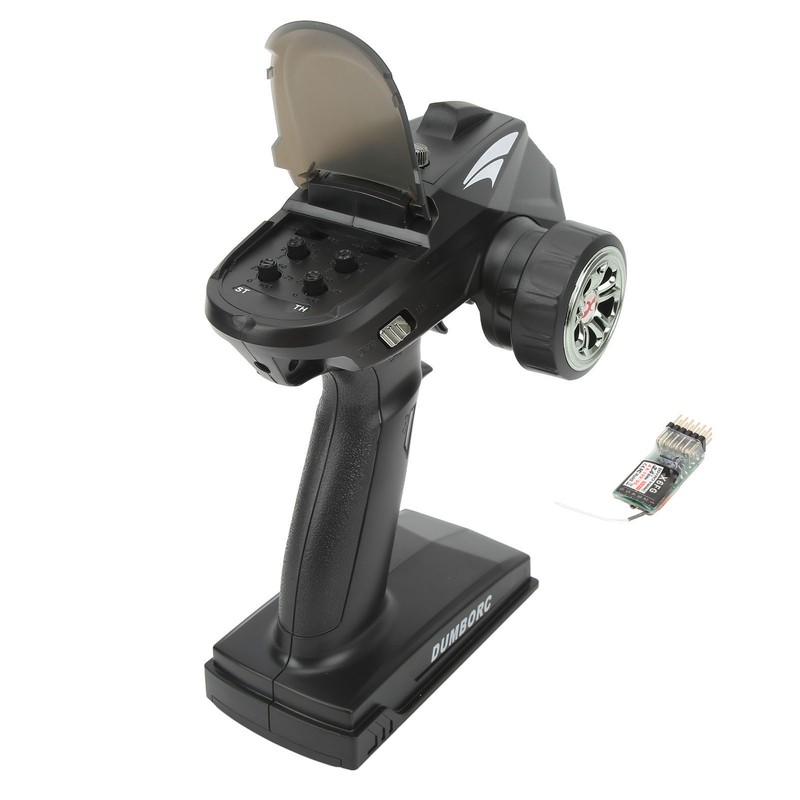 RC Transmitter Black 2.4G 6CH Sensitive Remote Controller With Receiver