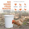 DIY Chicken Feeder Rain Proof Poultry Feeder Port Gravity Feed
