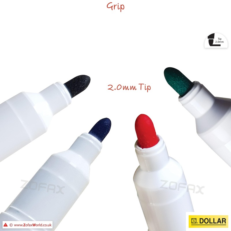 4 x 2.0mm Bullet Tip DOLLAR OnBoard BLACK BLUE RED