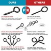 ZAUGONTW 5 Inch Eye Hooks, Eye Bolts Screw in Hooks