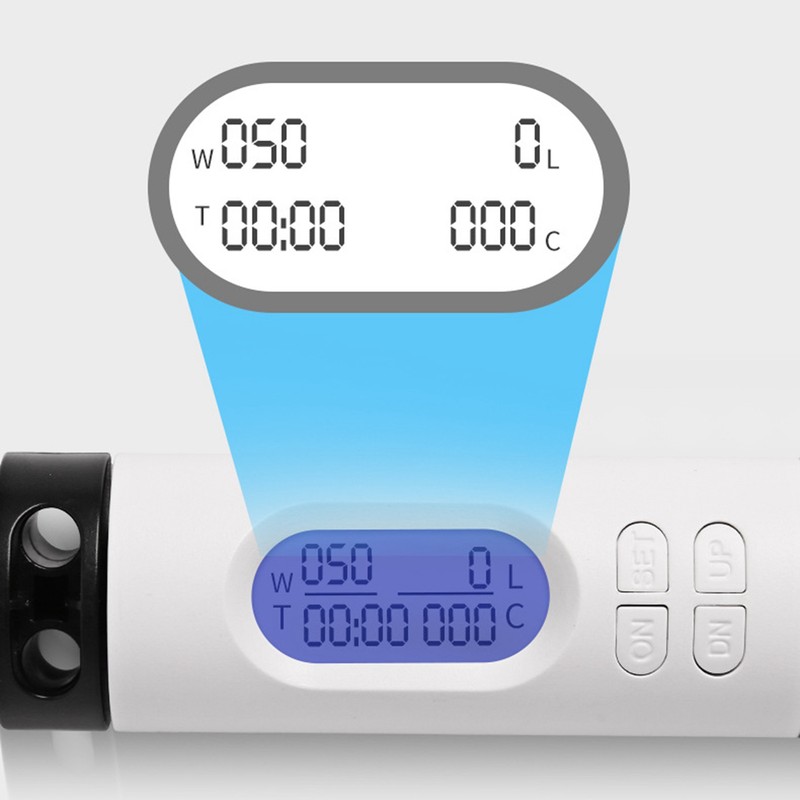 Counting Jumping Rope Black Weighted Handle Intelligent Counting Skipping Rope