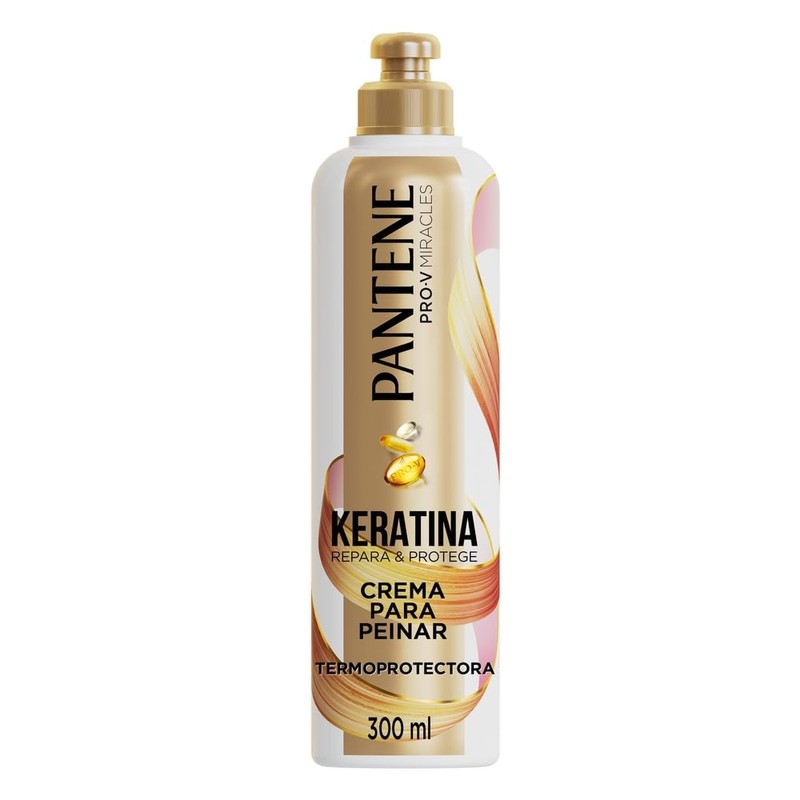Pantene Crema para peinar termoprotectora Keratina 300 ml