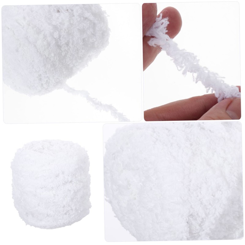 NOLITOY 2 Rolls Coral Fleece Knitting Yarn Multi Function DIY