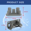 [Upgraded] 2Pcs Dishwasher Rack Stop Clip W10195622, Upper Dishrack Slide