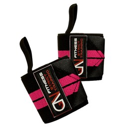 GN Fitness Muñequeras para Gym, Wrist Wraps, Muñequera Deportivas, Venda para Muñecas Deportivas, Par de Vendas para Muñeca Crossfit, Accesorios para Powerlifting Protege Tus articulaciónes (Fucsia)