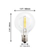 Creative Hobbies Clear LED Globe G40 Replacement Bulbs for Outdoor