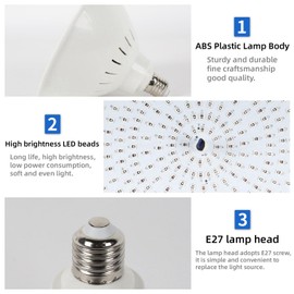 120V 36W RGB Color Changing LED Pool Light for Inground Pools with Remote Control, E26 Replacement Bulb for 500W Pentair and Hayward Lighting Fixtures