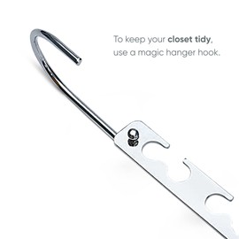 RMTL Magical Hangers Closet Space Saving Wardrobe Clothing Magic Hangers Organiser Heavy Duty Chrome Hangers (8 Pack)