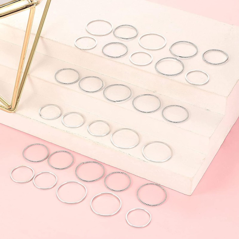 KALVICA c 30 pcs rings set, Copper