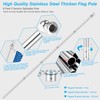 6 FT Metal Flag Pole Kit for Outside House w/